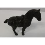 A bronze Tang style horse 14x15cm
