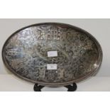 A quality Viners of Sheffield silver plated galleried tray 39x25cm