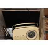 A job lot of electrical items including a vintage Bush radio (un-tested) Collection only