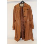 A genuine Ladies Burberry leather coat size 8