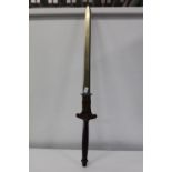 A heavy well made Medieval style replica sword 113cm Collection Only