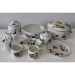 A selection of Royal Worcester 'Evesham' ware