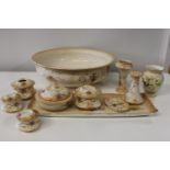 A selection of vintage Crown Ducal ware (sold as seen) bowl d43cm