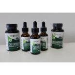 A job lot of sealed CBD capsules & oil