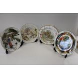 Four assorted collectors plates