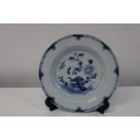 A 18th Century Chinese blue & white dish (sold as seen)