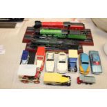 A selection of vintage die-cast models & trains etc