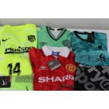 A selection of adult football shirts (sold as seen)