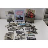 A selection of tram related postcards, photo's & other ephemera