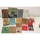 A job lot of mainly vintage car & motor bike manuals