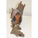 A Native American Indian figure h34cm