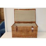 A large vintage wicker picnic basket collection only