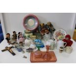 A box of assorted ceramics & collectables collection only