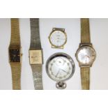 An assorted of vintage timepieces etc (Sold as seen)