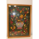 A vintage 1950's wool work tapestry 64x46cm collection only