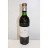 A bottle of Chateau Pape Clement (Grand Cru Classe) 1967