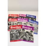 The eight first original Beatles monthly mags from 1963