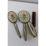 A set of vintage dressing table items