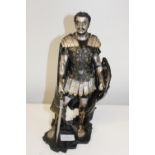 A Roman solider figurine h36cm