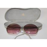 Vivienne Westwood VW136 Sunglasses with original case. The inscription on the arms reads: Evelyn