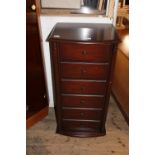 A mahogany false fronted storage unit h95cm collection only