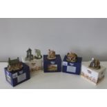 Five boxed Lilliput Lane models