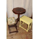 Three pieces of vintage furniture. collection only