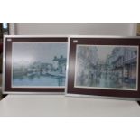 Two nicely framed & signed limited edition Yorkshire prints 74cm x 54 cm collection only