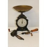 A set of vintage home scales & other