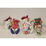 A selection of hand made chicken related jugs