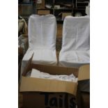 Job lot of event chair covers (white)