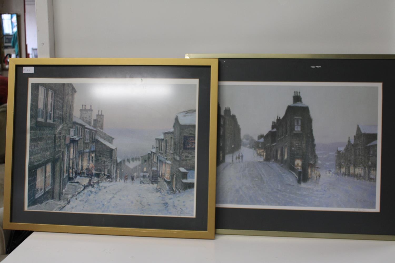 Two nicely framed & signed limited edition Yorkshire prints 71cm x 58 cm collection only