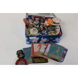 A job lot of assorted vintage badges & patches etc