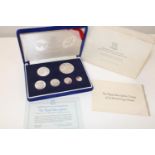 A silver proof six coin set (British Virgin Isles) Queen Elizabeth II Jubilee set with COA
