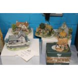 A selection of boxed model houses Lilliput Land and MD