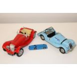 Three assorted car models