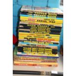 A job lot of assorted vintage comic book annuals