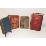 Four assorted antique books