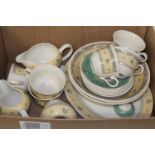 A mid century tea set. Collection only