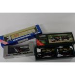 Three boxed truck models