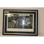 A John Charles signed framed print. 70 x 54 cm . collection only