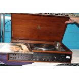 A vintage teak cased Dynatron music centre SRX 30D. collection only