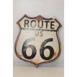 A vintage style metal wall sign