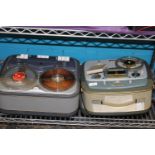 Two vintage reel to reel players untested, collection only