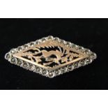 A vintage 950 silver brooch