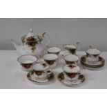 A fifteen piece Royal Albert OCR tea service