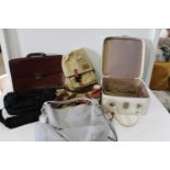 A selection of vintage luggage & other