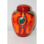 A beautiful large Poole pottery ginger jar. 33cm tall