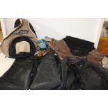 A mixed bag of assorted footwear & clothing etc