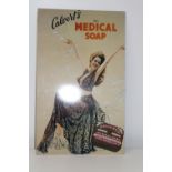 A Calvert's medical soap sign 51cm x 31cm